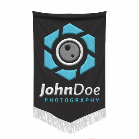 Embroidered Pennant - Custom Coasters Now