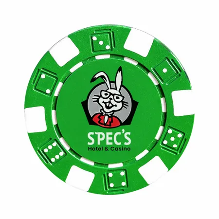 6 Stripe Custom Poker Chips - Custom Coasters Now