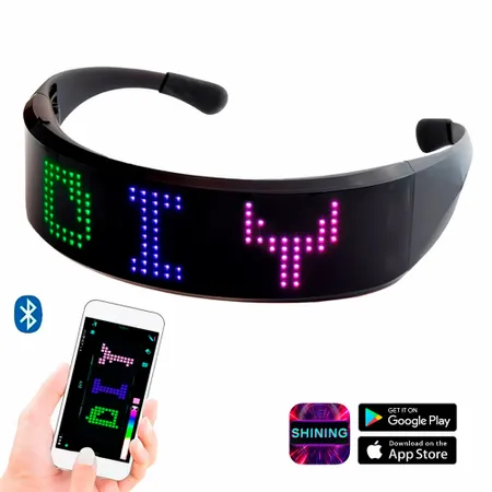 LED Light Up Glasses with Bluetooth - Custom Coasters Now