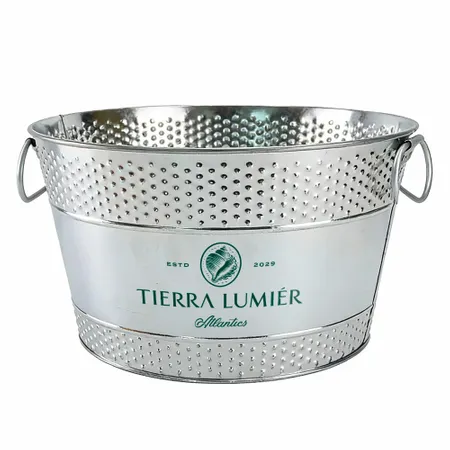 Galvanized Beverage & Ice Buckets - Custom Coasters Now