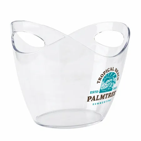 Curved Dual-Handle Drink Buckets - Custom Coasters Now