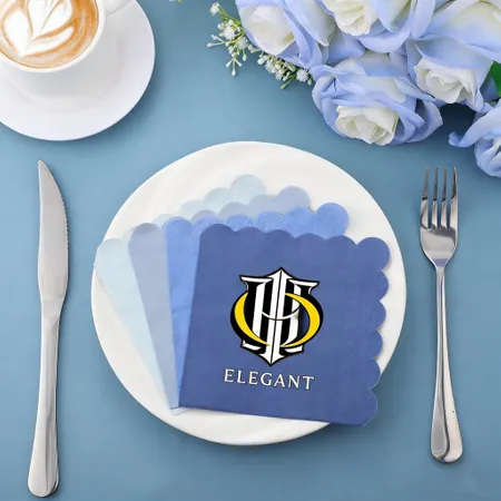 Scallop Beverage Napkins - Custom Coasters Now