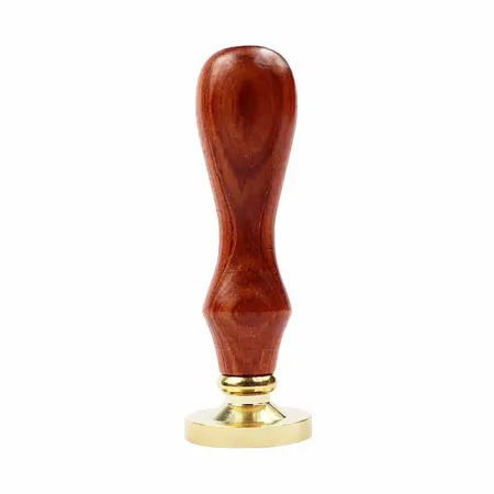 Pearwood Handle Wax Seal Stamps - Custom Coasters Now