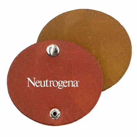 Round PU Leather Cable Organizers - Custom Coasters Now