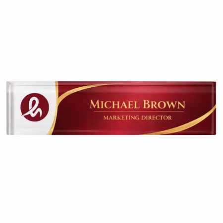 Acrylic Desktop Name Badges - Custom Coasters Now