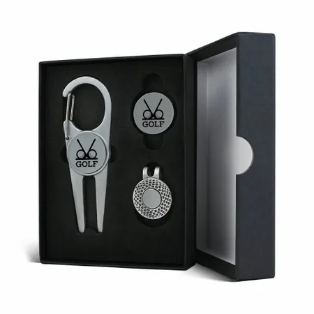 Deluxe Golf Divot Tool Set with Ball Markers - Custom Coasters Now
