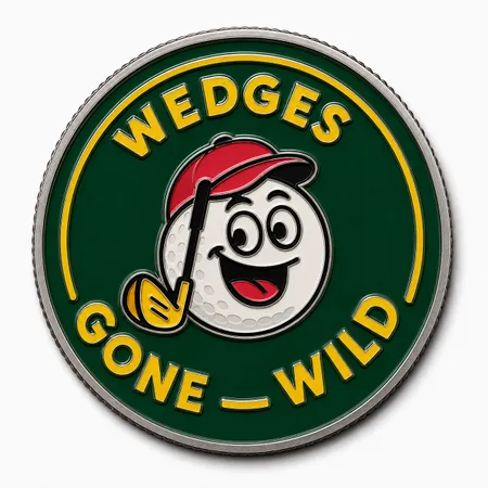 Hard Enamel Golf Ball Markers - Custom Coasters Now