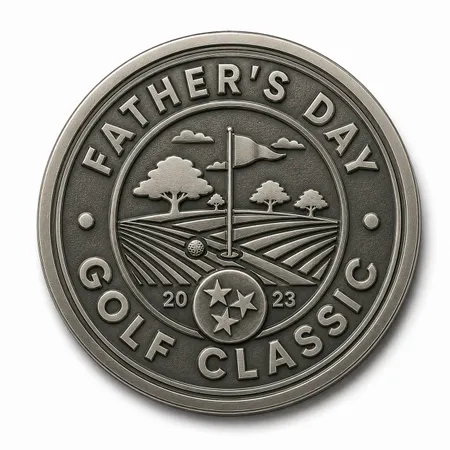 Die Struck Golf Ball Markers - Custom Coasters Now
