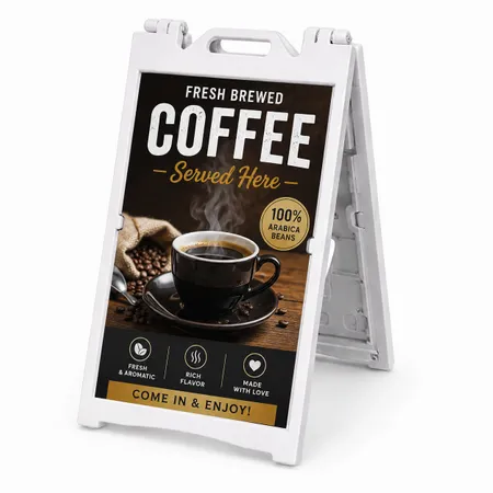 A-Frame Sidewalk Sign - Custom Coasters Now