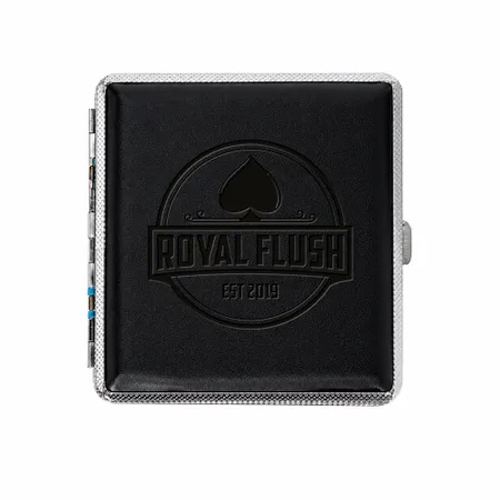Leather Grain Metal Cigarette Cases - Custom Coasters Now
