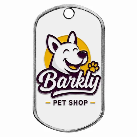 Hard Enamel Metal Dog Tags - Custom Coasters Now