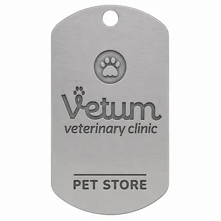 Die Struck Metal Dog Tags - Custom Coasters Now