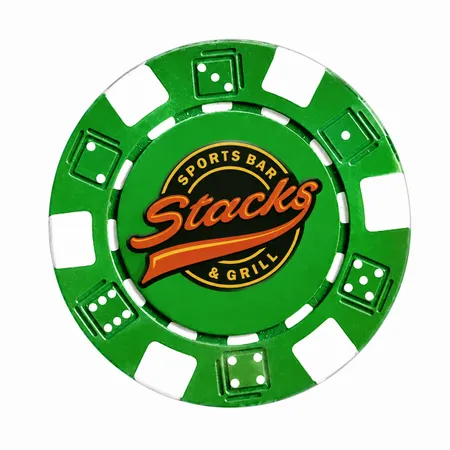 6 Stripe Custom Poker Chips - Custom Coasters Now