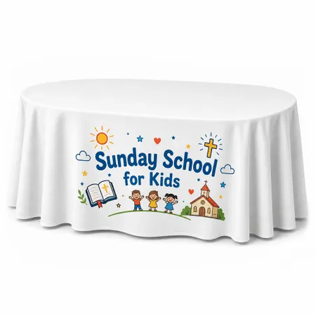 Custom Oval Table Covers - Custom Coasters Now