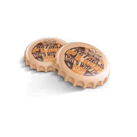 Round Pretzels and Beer Coaster - Custom Coasters Now