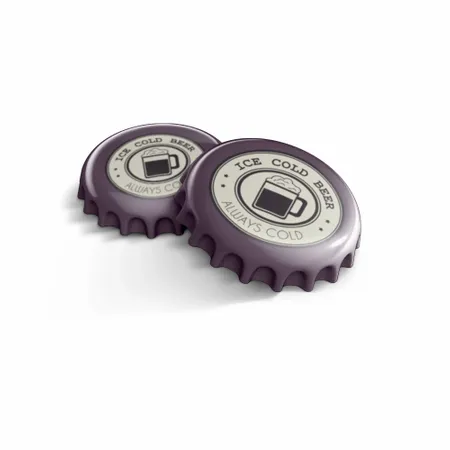 Round Ice Cold Beer Beer Coaster - Custom Coasters Now