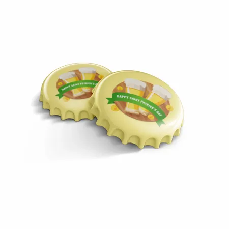 Round Saint Patrick's Day Beer Coaster - Custom Coasters Now