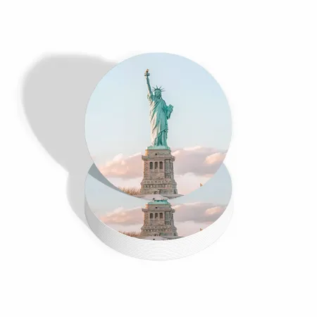 Statue of Liberty Alternate Fiberboard Photo Coaster - Custom Coasters Now