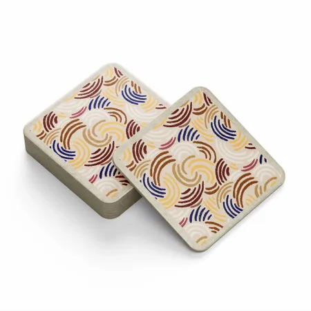 Tile-Inspired Ceramic Coasters Functional and Decorative - Custom Coasters Now