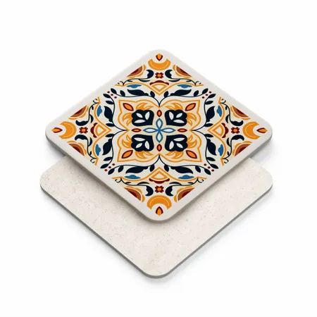 Tile-Style Ceramic Coasters Classic and Contemporary - Custom Coasters Now