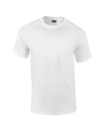 Gildan Adult Ultra Cotton 6 Oz Pocket T Shirt Customcoastersnowcom 3359