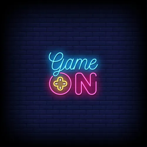 Game On Neon Sign - Custom Coasters Now