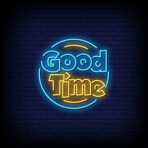 Good Time Neon Sign - Custom Coasters Now