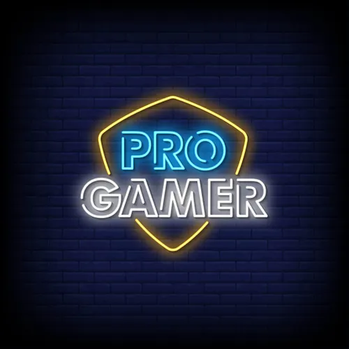 Pro Gamer Neon Sign - Custom Coasters Now