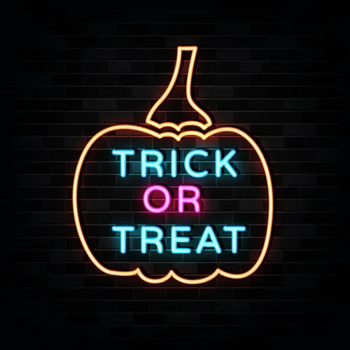 Pumpin Trick or Treat Neon Sign - Custom Coasters Now