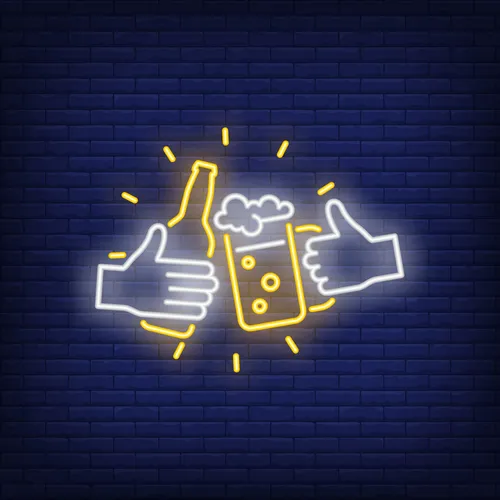 Octoberfest Neon Sign - Custom Coasters Now