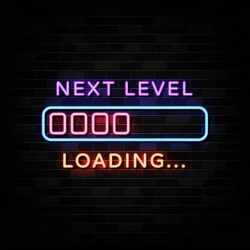 Next Level Neon Sign - Custom Coasters Now