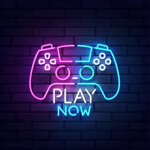 Play Now Neon Sign - Custom Coasters Now