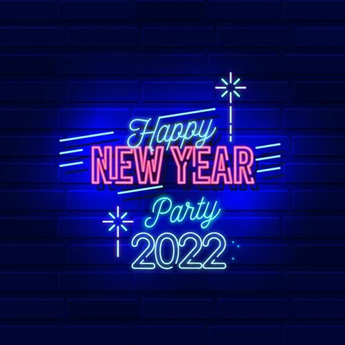 New Year Party Neon Sign - Custom Coasters Now