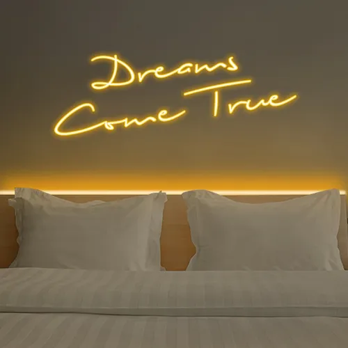 Dreams Come True Neon Sign - Custom Coasters Now