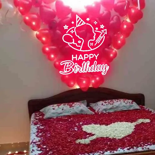 Cute Birthday Art Neon Sign - Custom Coasters Now