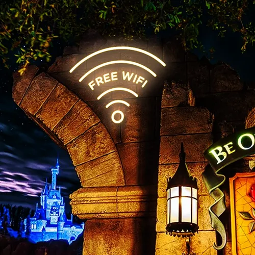 Free Wifi Neon Sign - Custom Coasters Now