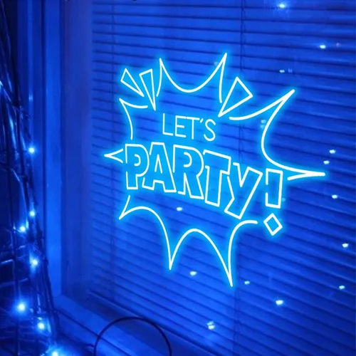 Let’s Party Neon Sign - Custom Coasters Now