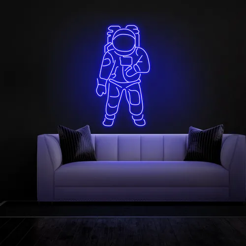 Astronaut Neon Sign - Custom Coasters Now