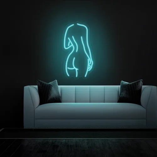 Sexy Silhouette Neon Sign - Custom Coasters Now