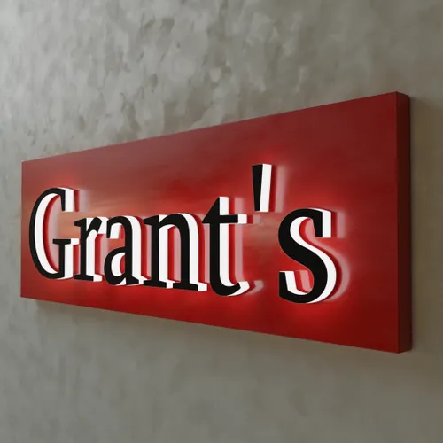 Sidelit Sign - Custom Coasters Now