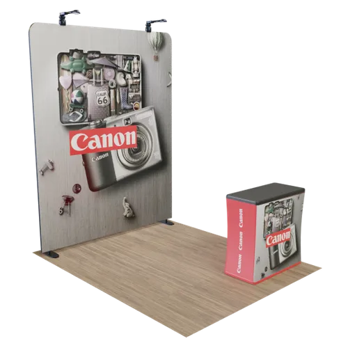 Custom Zip Up Trade Show Display Aluminum Frame 8' x 8' - Custom Coasters Now