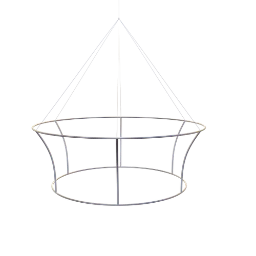 Custom Tapered Circle Personalized Trade Show Hanging Signs - Custom Coasters Now