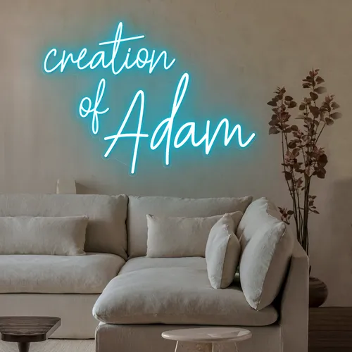 Creation Of Adam Neon Sign - Custom Coasters Now