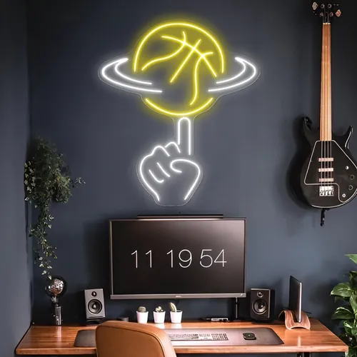 Ball Toss Neon Sign - Custom Coasters Now