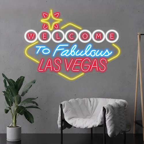 Welcome to Fabulous Las Vegas Neon Sign - Custom Coasters Now