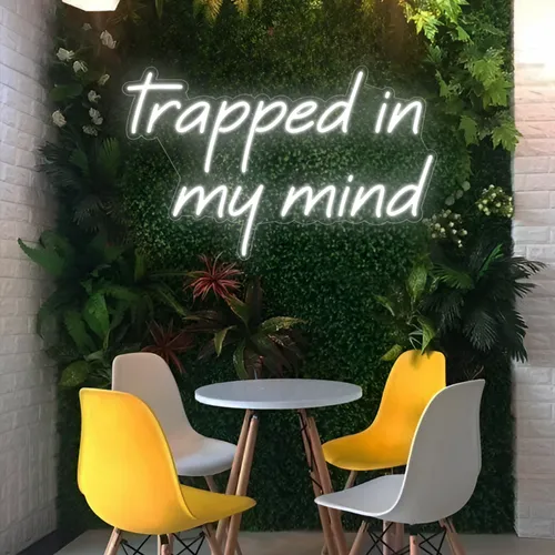 Trapped in my Mind Neon Sign - Custom Coasters Now