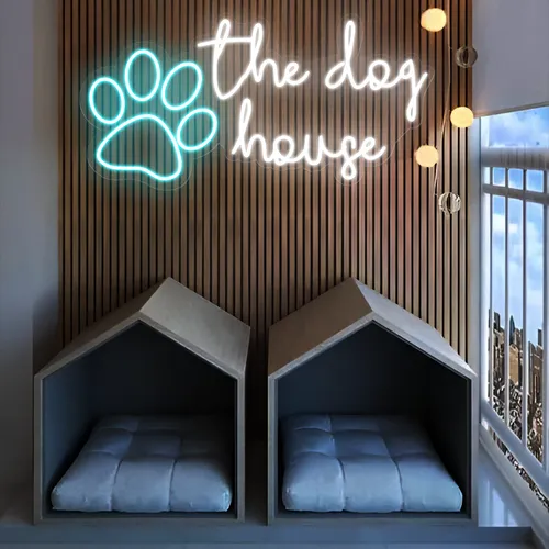 The Dog House Neon Sign - Custom Coasters Now