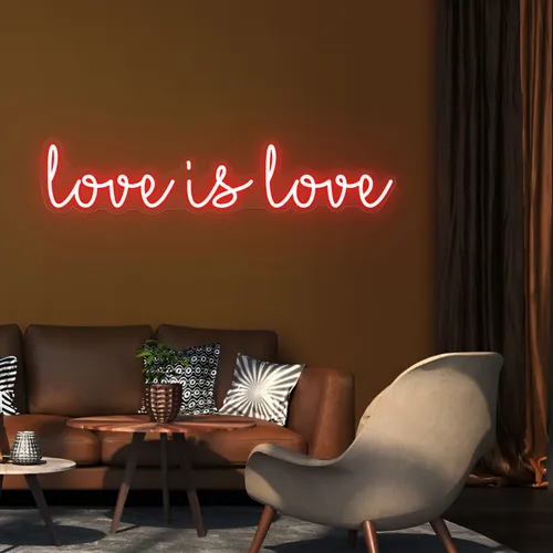 Love Is Love Neon Sign - Custom Coasters Now