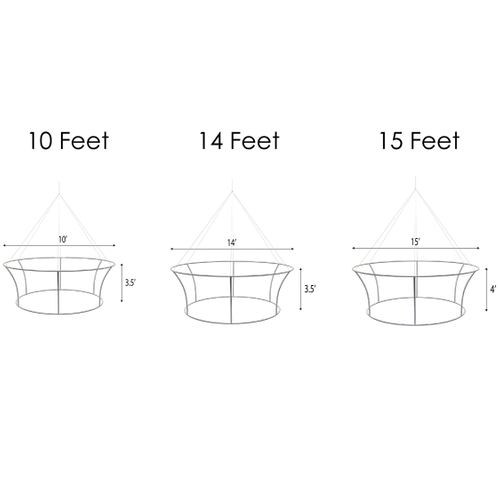 Custom Tapered Circle Personalized Trade Show Hanging Signs - Custom Coasters Now