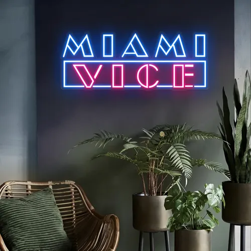 Miami Vice Neon Signs - Custom Coasters Now